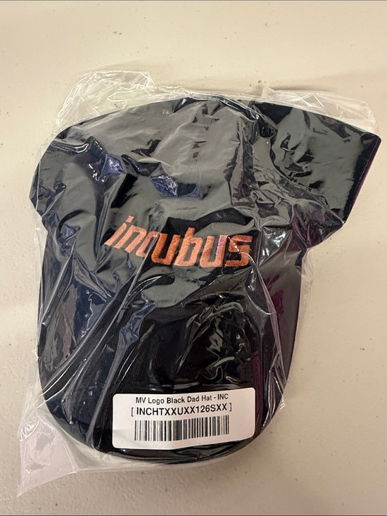 Incub Other - New in plastic Incubus Black Dad Hat with Orange Logo Father's Day gift band
